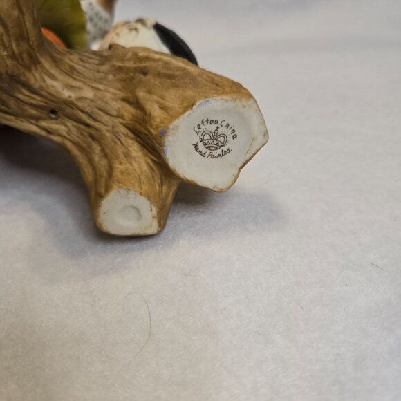 Vintage Robin Bird & Baby On Stump Lefton China Limited Ed. Ceramic Nature Decor - Picture 7 of 8